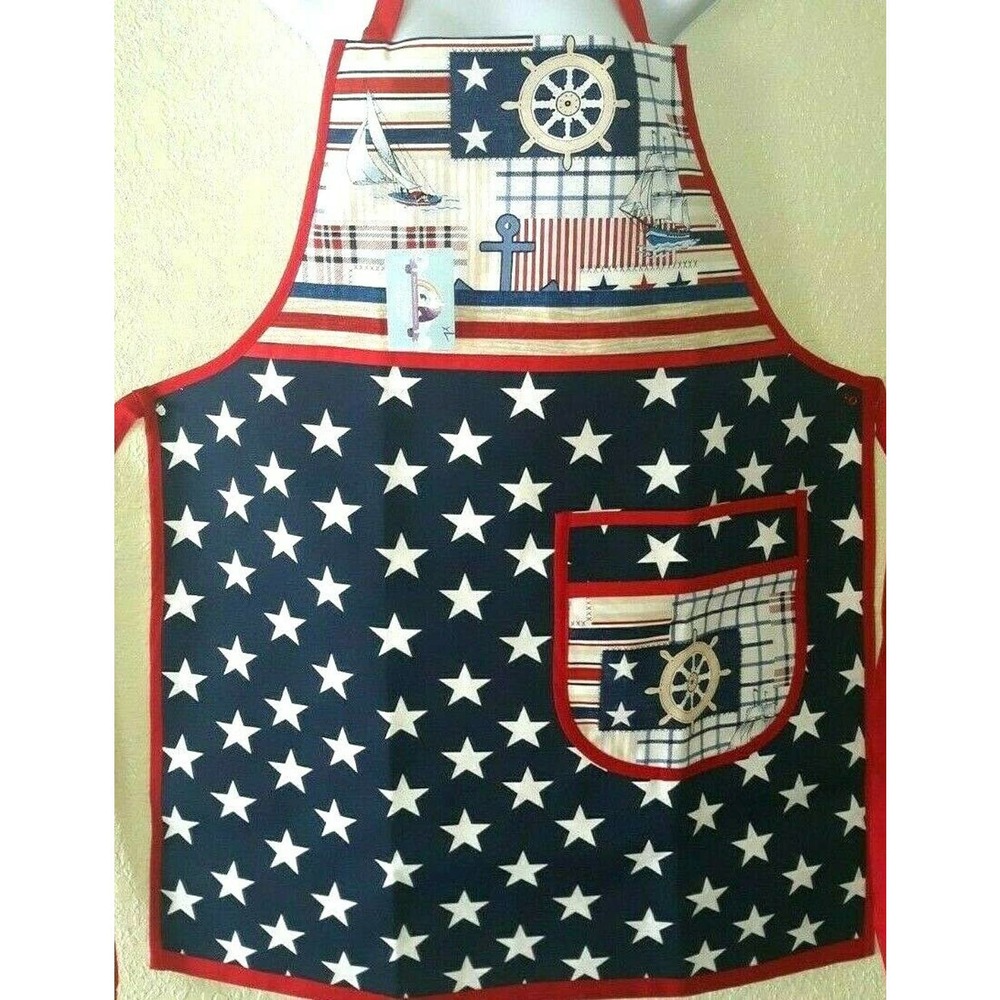 4Th of July Aprons Kitchen Cooking  Handmade New